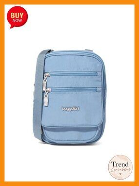 Crossbody Bag for Women Lightweight Nylon Travel Handbag w/ RFID Zipper Pockets